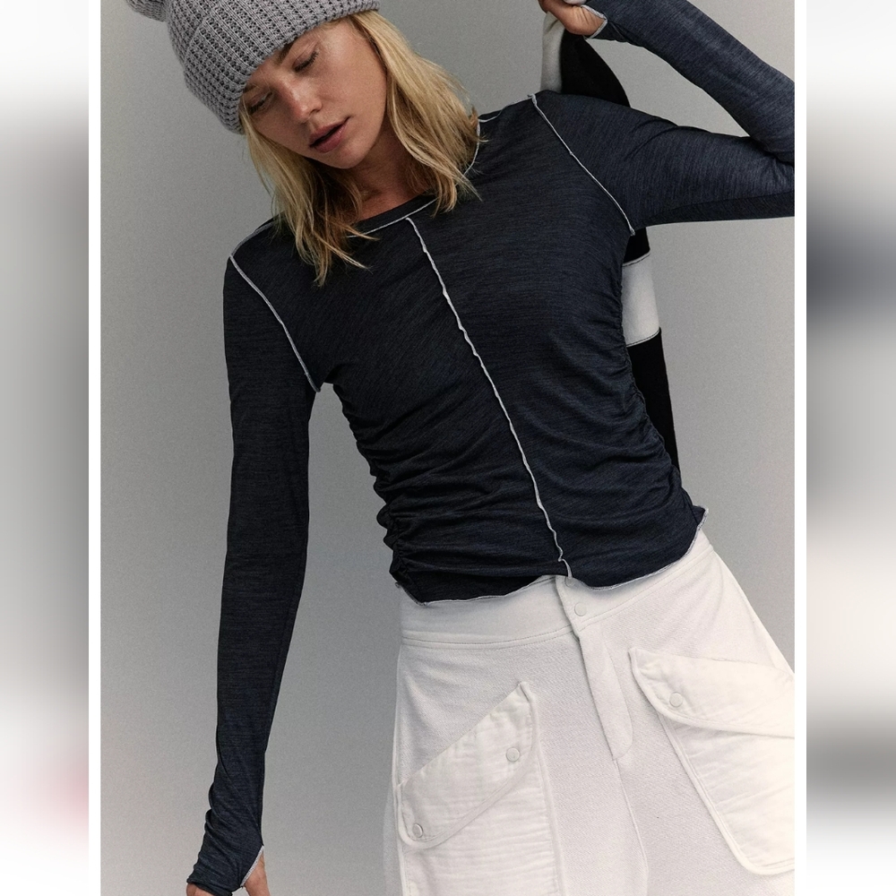 Fp Movement Right On Run Long Sleeve Layer In Black